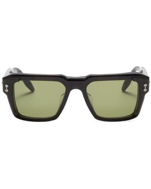 Akoni Hercules Rectangle-Frame Sunglasses - Green