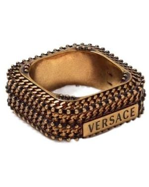 Versace Axis Ring - Brown