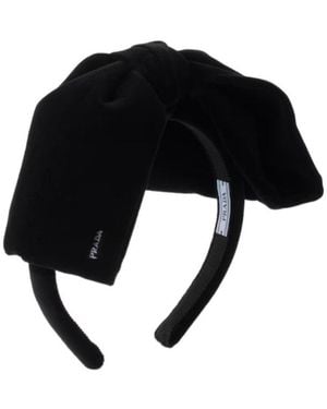 Prada Velvet Headband - Black