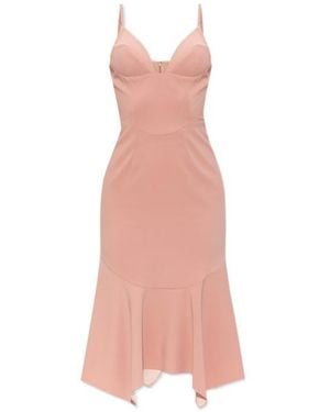 DSquared² Corset Style Midi Strappy Dress - Pink