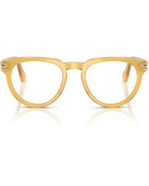 Persol Round-Frame Glasses - Metallic