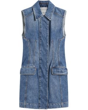 Sportmax Carabo Sleeveless Denim Mini Dress - Blue