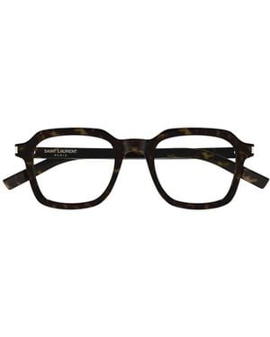 Saint Laurent Eyewear Square Frame Glasses - White