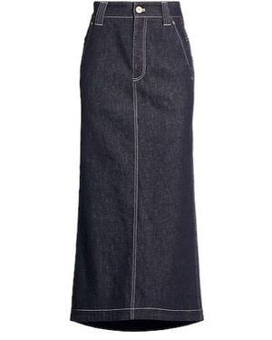 Brunello Cucinelli Dark Wash Denim Skirt - Blue