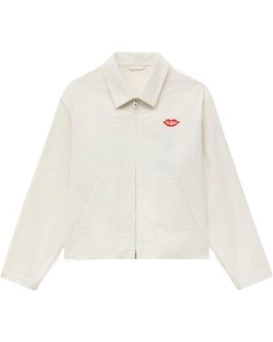KENZO Loves' Zipped Coach Jacket - White
