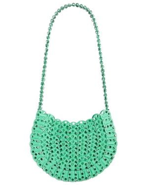 Rabanne Moon 1969 Disc Detailed Shoulder Bag - Green