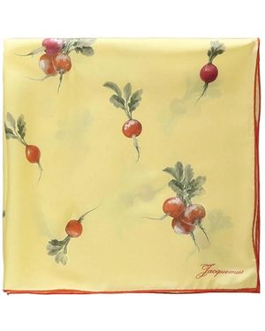 Jacquemus Radish Print Scarf - Yellow