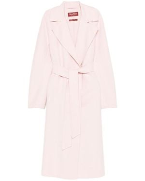 Max Mara Studio Cles Belted Coat - Pink
