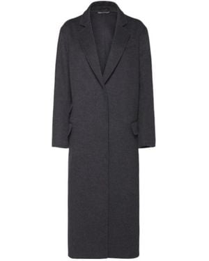 Tom Ford Single Breast Wool Blend Coat - Blue