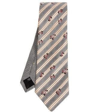 Dries Van Noten Pointed Tie - White