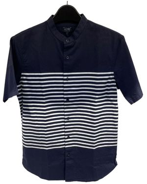 Armani Jeans Short-Sleeved Shirt - Blue