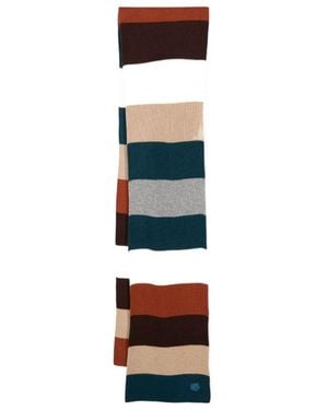 Maison Kitsuné Preppy Striped Scarf - White