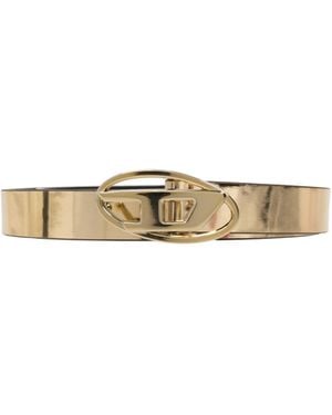 DIESEL B-1Dr Leather Belt - Metallic