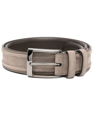 Canali Suede Leather Belt - Multicolour