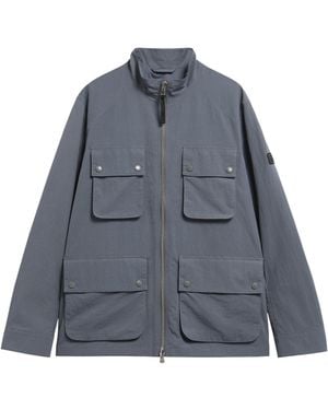 Barbour Stand Collar Cargo Jacket - Blue