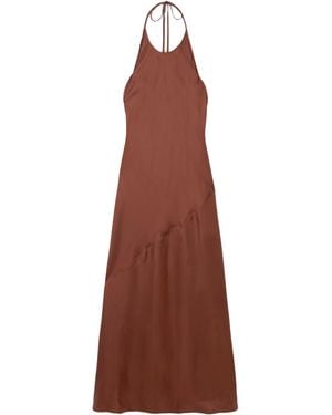 St. Agni Back Tie Dress - Brown