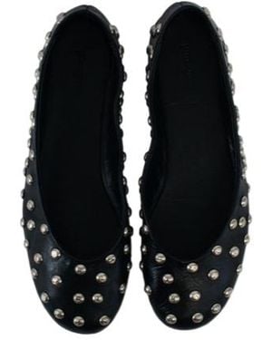 GIMAGUAS Bailarina Studded Flat Shoes - Black