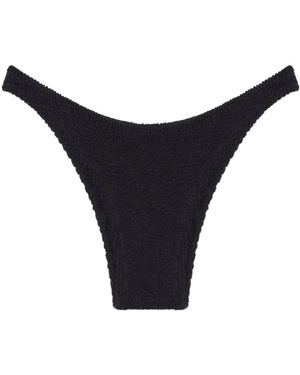 Reina Olga Ginny Textured Bikini Bottom - Blue