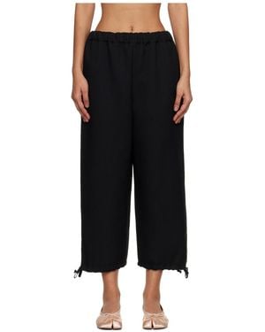 Comme des Garçons Elastic Waist Casual Trousers - Black