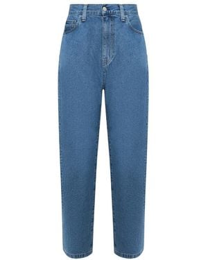 Carhartt Logo Patch Wide Leg Jeans - Blue