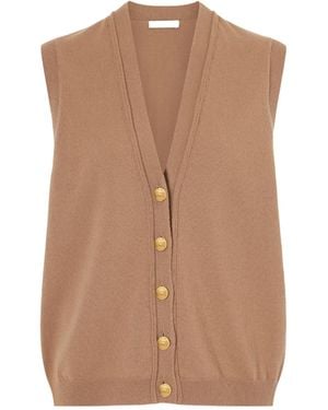 Blazé Milano Highland Wool And Cashmere Blend Vest - Brown