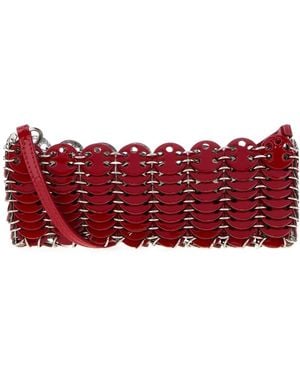 Rabanne Sequin One-Shoulder Bag - Red
