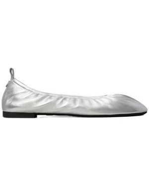 Tory Burch Eddie 2.0 Ballerina Shoes - White