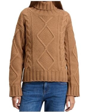 Woolrich Aran-Knit Turtleneck Sweater - Blue