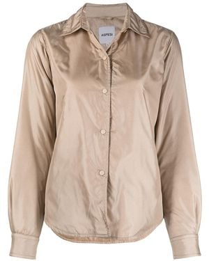 Aspesi Padded Shirt Jacket - Brown
