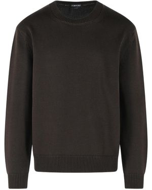 Tom Ford Long-Sleeved Crewneck Jumper - Black