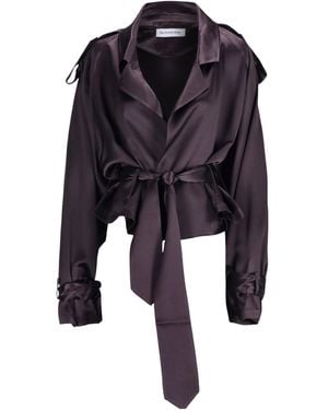 Frankie Shop Simona Satin Blouse - Blue