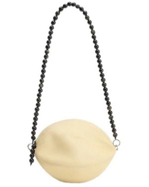 Lemaire Balloon Beaded-Strap Shoulder Bag - Metallic
