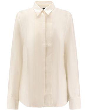 BOSS Boss Regular-Fit Button-Up Blouse - White