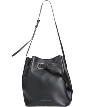 Brunello Cucinelli Solid Color Shoulder Bags - Black