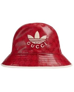 Gucci X Adidas Collection Gg Hat - Red