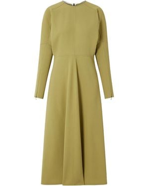 Victoria Beckham Crepe Midi Dress - Green