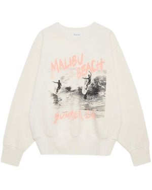 Anine Bing Harry Graphic-Print Jumper - White