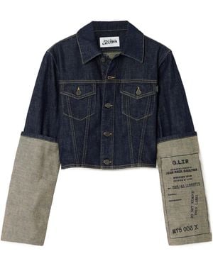 Jean Paul Gaultier Long Sleeve Denim Jacket - Blue