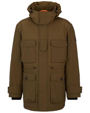BOSS Hooded Casual Jacket - Green