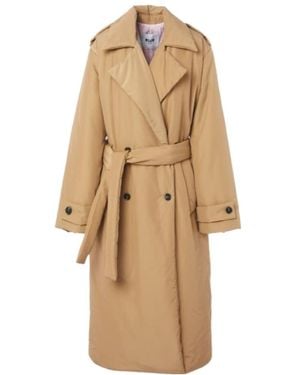 MSGM Padded Trench Coat - Natural