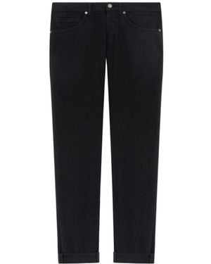 Dondup Cuffed-Hem Jeans - Black