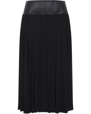 Alaïa Alaïa Belted Pleated Skirt - Black