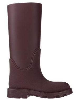 Burberry Tall Rain Boots - Brown