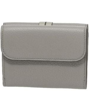 Chloé Mini Alphabet Tri-Fold Wallet - Gray