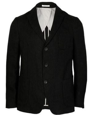 Armani Collezioni Logo Suit Jacket - Black