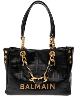 Balmain 1945 Chain Shoulder Bag - Black