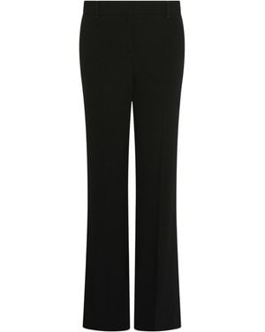 Marella Mini-Flare Crepe Envers Satin Trousers - Black
