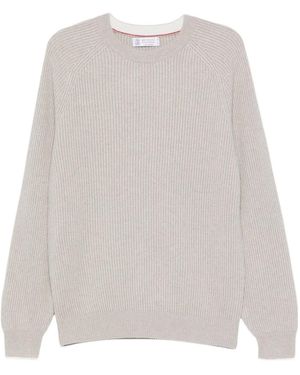 Brunello Cucinelli Cashmere Jumper - White