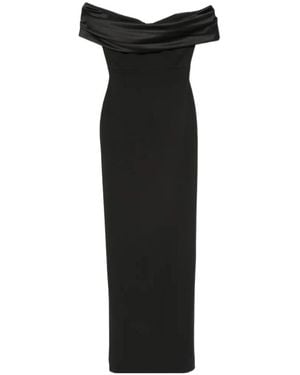 Solace London Off-Shoulder Maxi Dress - Black