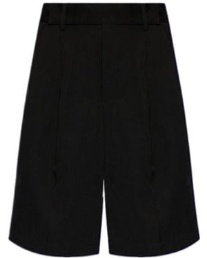 Yohji Yamamoto Belt-Loop Shorts - Black